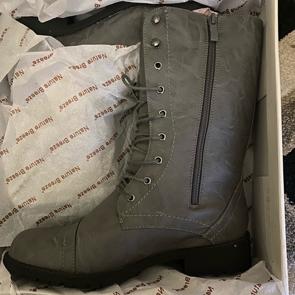 Size 9 Nature Breeze Boots Grey PU style 11! - Picture 1 of 4